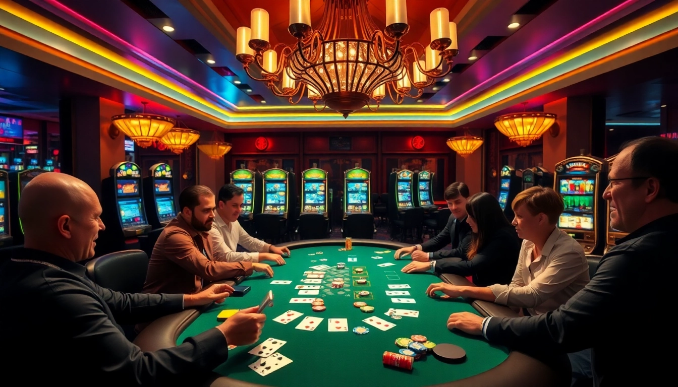 Experience thrilling gaming at https://98win.money/ with vibrant poker action and luxurious casino surroundings.