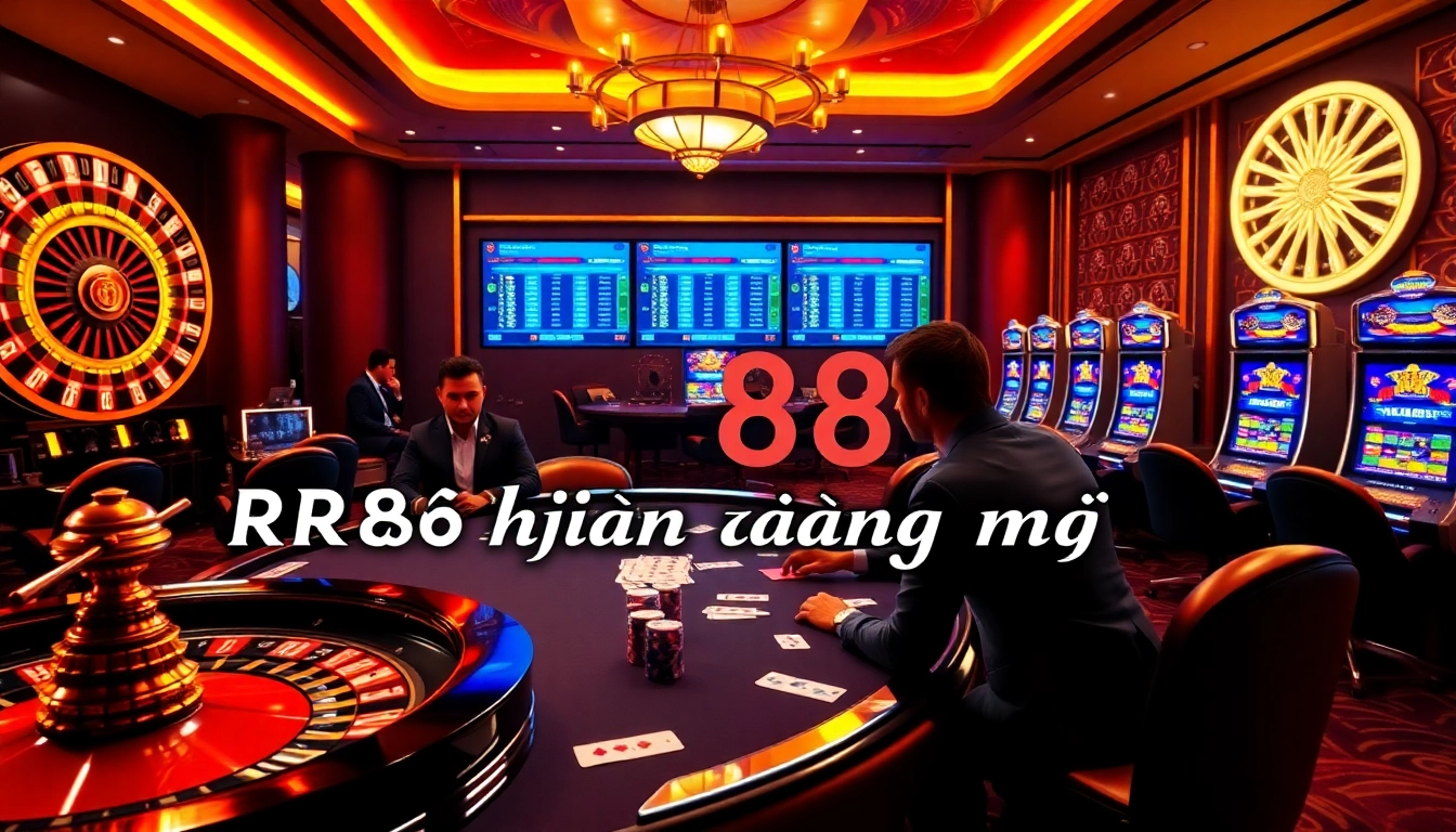 Experience RR88 hiện đang mở with an exciting atmosphere of luxury at casino games.