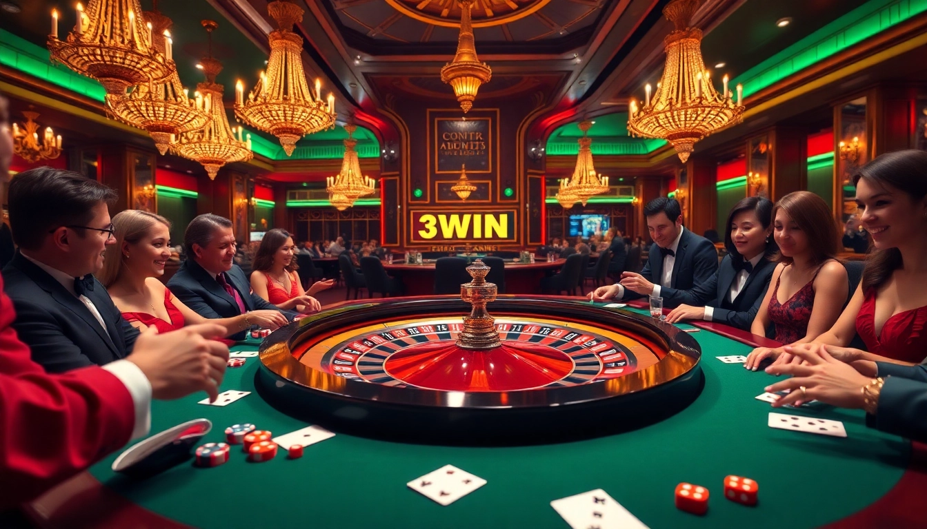 Experience the excitement of casino wins with 33WIN at a luxurious roulette table.