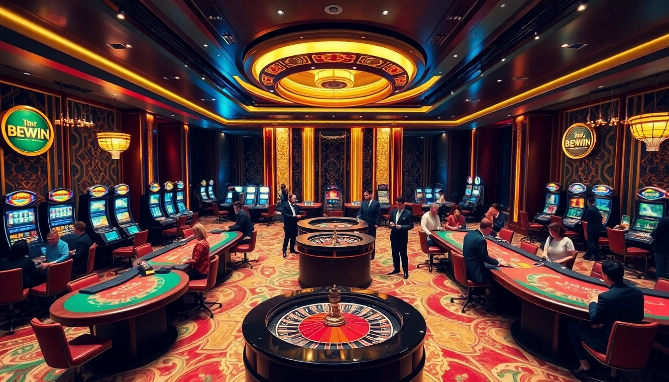 Excited players engaging in luxury casino gaming at 58win.